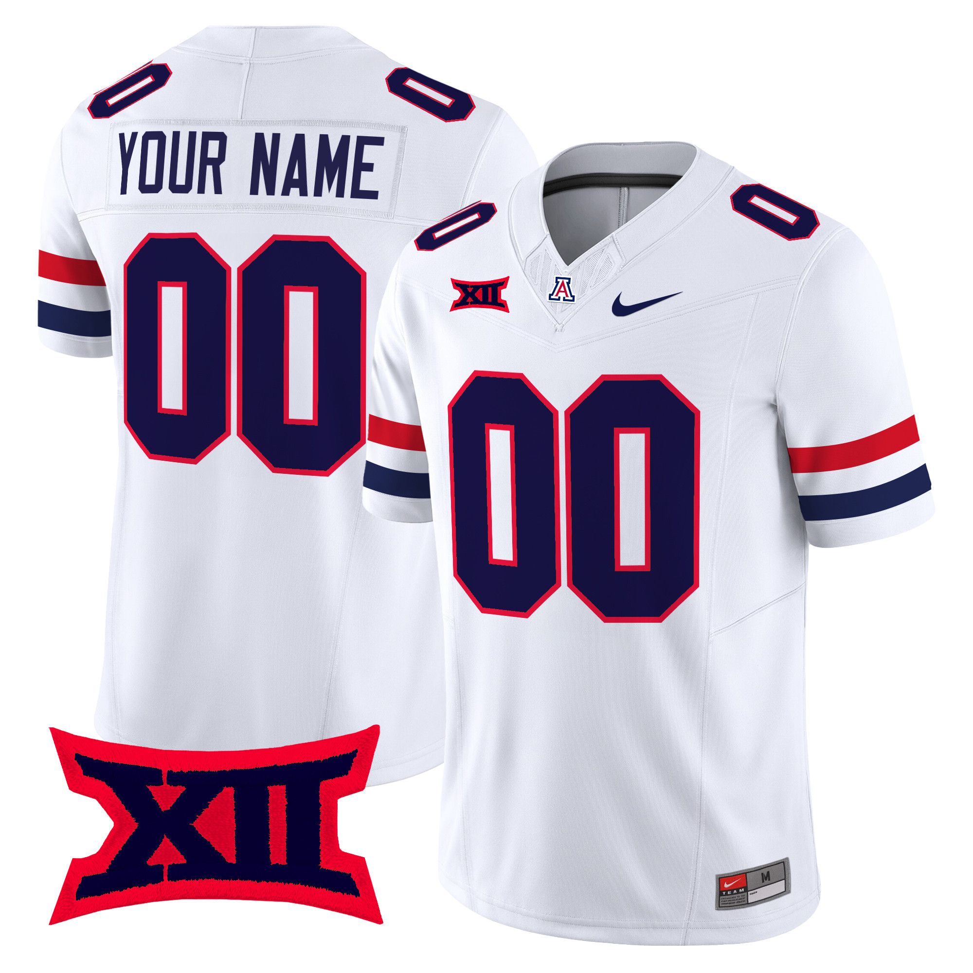 Men Arizona Wildcats White Nike 2024 Vapor Limited Custom NCAA Jersey